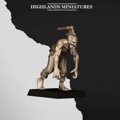 Zombies | Transilvanya The Fallen Realm | Highlands Miniatures | 32mm Scale Resin Tabletop RPG Figures for Roleplaying and Wargaming