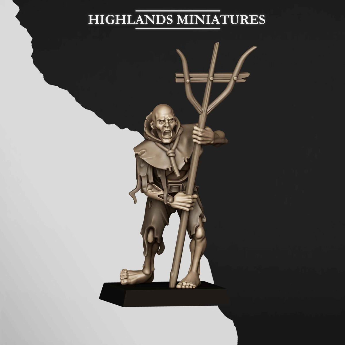 Zombies | Transilvanya The Fallen Realm | Highlands Miniatures | 32mm Scale Resin Tabletop RPG Figures for Roleplaying and Wargaming