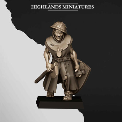Zombies | Transilvanya The Fallen Realm | Highlands Miniatures | 32mm Scale Resin Tabletop RPG Figures for Roleplaying and Wargaming