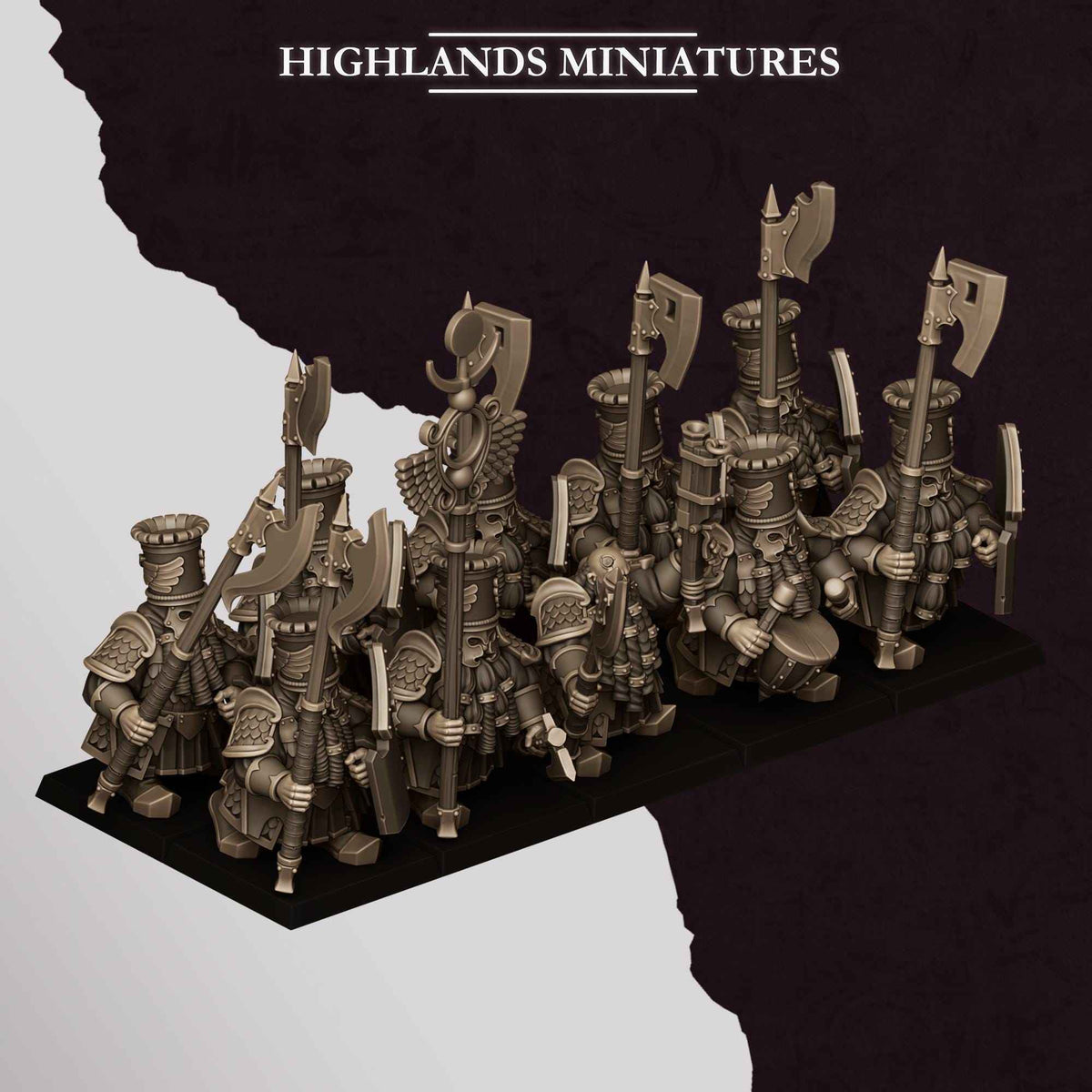 Heavy Guard | Sons of Marduk | Highlands Miniatures | 32mm Scale Resin Tabletop RPG Figures for Roleplaying and Wargaming