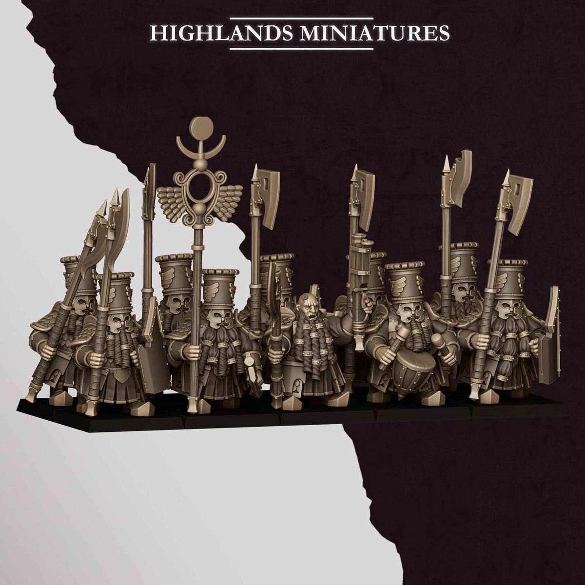 Heavy Guard | Sons of Marduk | Highlands Miniatures | 32mm Scale Resin Tabletop RPG Figures for Roleplaying and Wargaming
