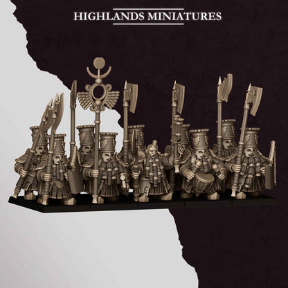 Heavy Guard | Sons of Marduk | Highlands Miniatures | 32mm Scale Resin Tabletop RPG Figures for Roleplaying and Wargaming
