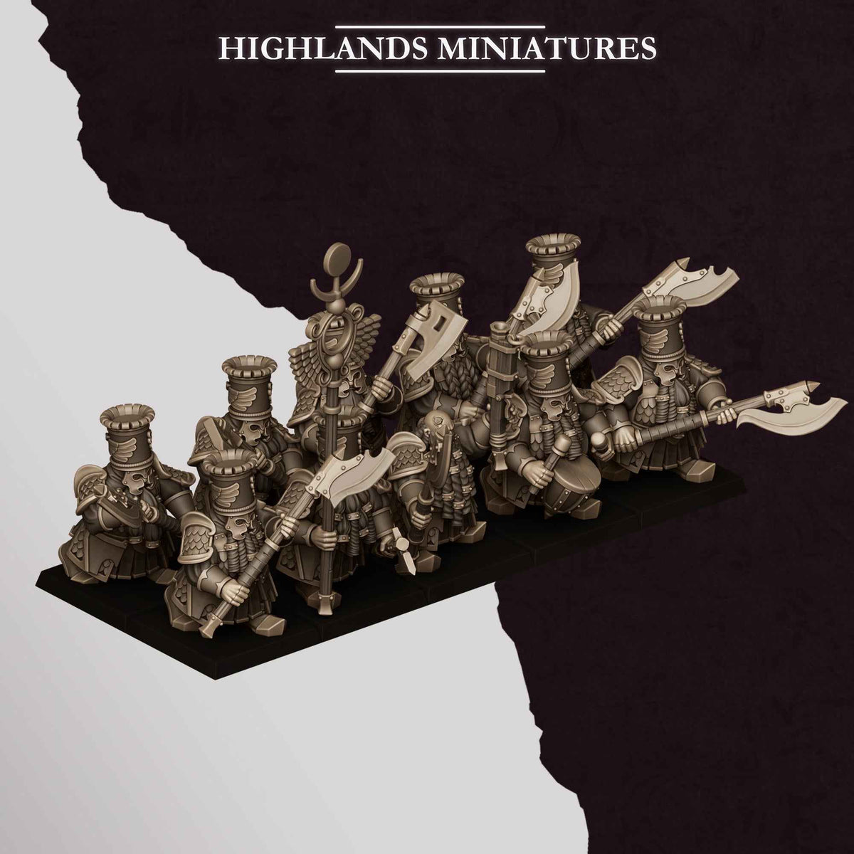 Heavy Guard Great Weapons | Sons of Marduk | Highlands Miniatures | 32mm Scale Resin Tabletop RPG Figures for Roleplaying and Wargaming