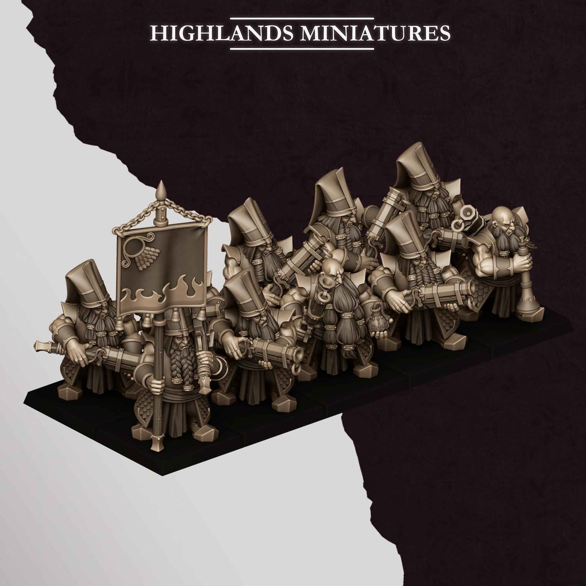 Shooters | Sons of Marduk | Highlands Miniatures | 32mm Scale Resin Tabletop RPG Figures for Roleplaying and Wargaming