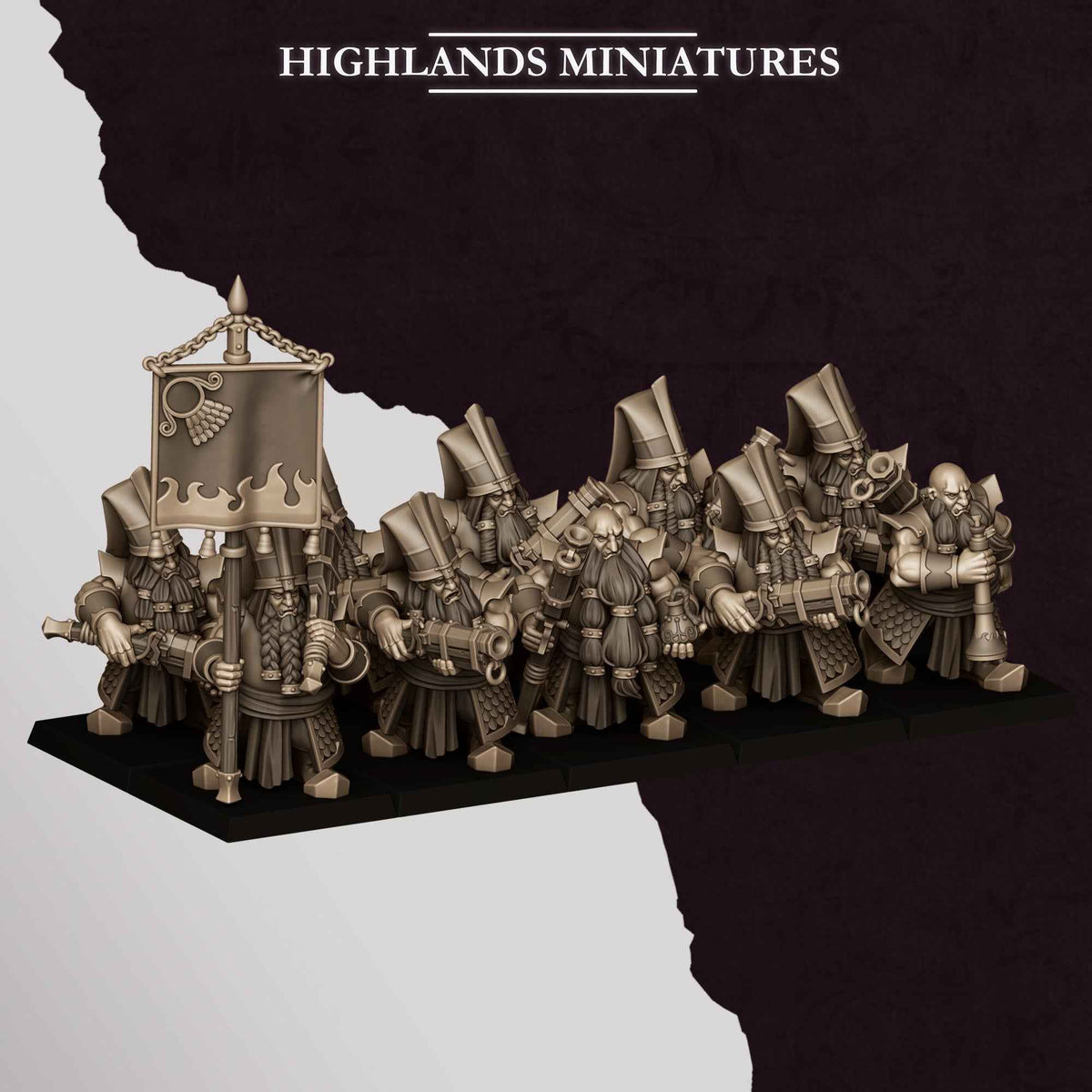 Shooters | Sons of Marduk | Highlands Miniatures | 32mm Scale Resin Tabletop RPG Figures for Roleplaying and Wargaming