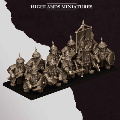 Warriors | Sons of Marduk | Highlands Miniatures | 32mm Scale Resin Tabletop RPG Figures for Roleplaying and Wargaming