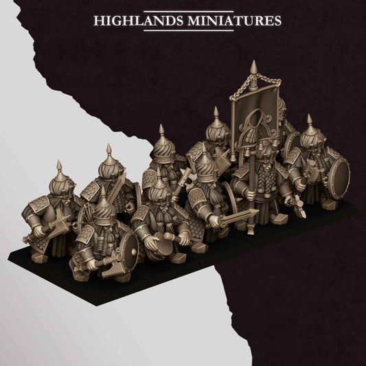 Warriors | Sons of Marduk | Highlands Miniatures | 32mm Scale Resin Tabletop RPG Figures for Roleplaying and Wargaming