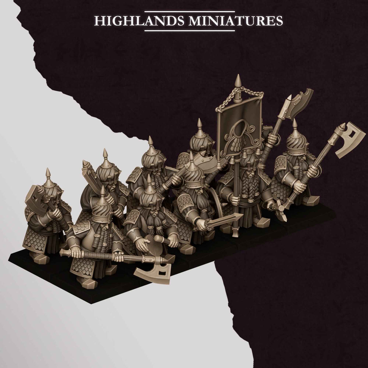 Warriors Great Weapons | Sons of Marduk | Highlands Miniatures | 32mm Scale Resin Tabletop RPG Figures for Roleplaying and Wargaming