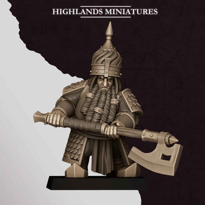 Warriors Great Weapons | Sons of Marduk | Highlands Miniatures | 32mm Scale Resin Tabletop RPG Figures for Roleplaying and Wargaming