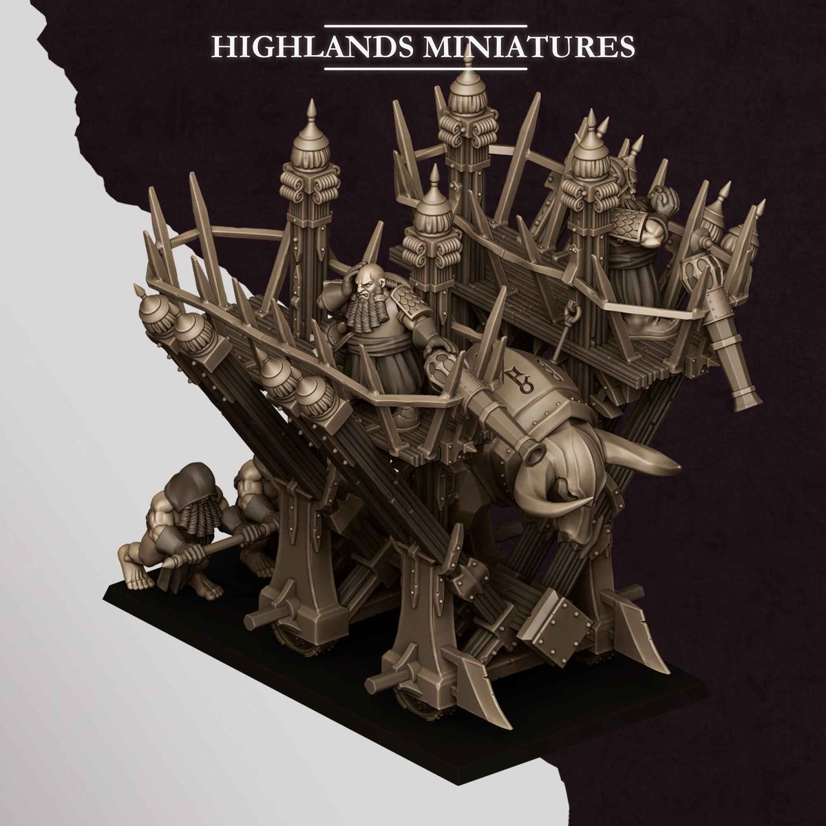 Blazing Icon of Marduk | Sons of Marduk | Highlands Miniatures | 32mm Scale Resin Tabletop RPG Figures for Roleplaying and Wargaming