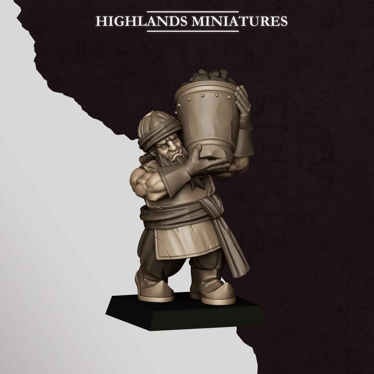 Cannon | Sons of Marduk | Highlands Miniatures | 32mm Scale Resin Tabletop RPG Figures for Roleplaying and Wargaming