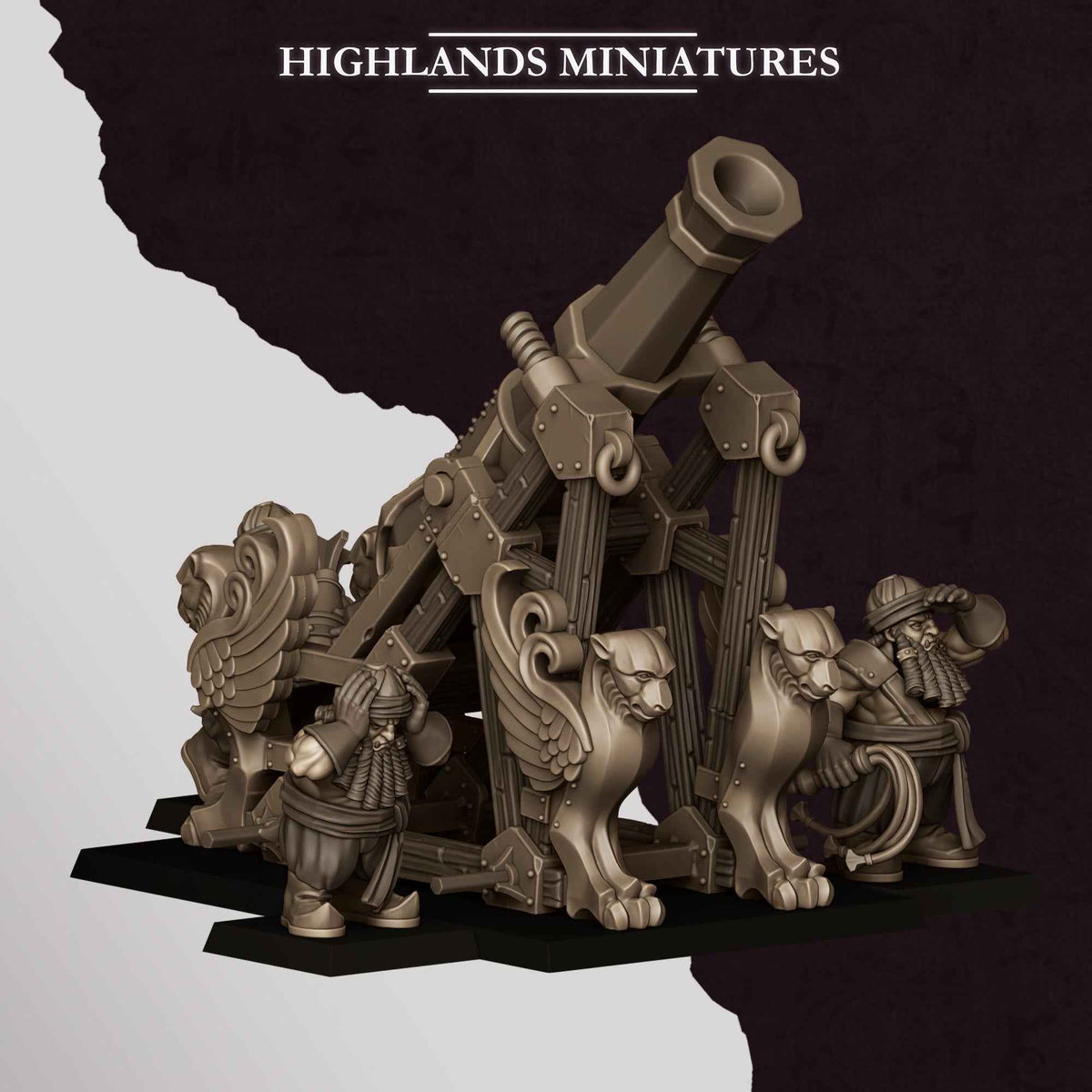 Mortar | Sons of Marduk | Highlands Miniatures | 32mm Scale Resin Tabletop RPG Figures for Roleplaying and Wargaming