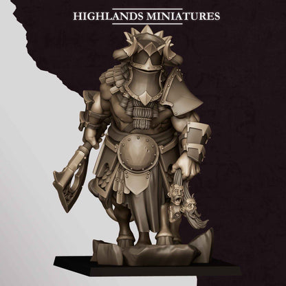 Kusarikku, Great Marduk Minotaur | Sons of Marduk | Highlands Miniatures | 32mm Scale Resin Tabletop RPG Figures for Roleplaying Wargaming