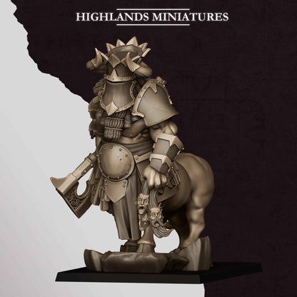 Kusarikku, Great Marduk Minotaur | Sons of Marduk | Highlands Miniatures | 32mm Scale Resin Tabletop RPG Figures for Roleplaying Wargaming