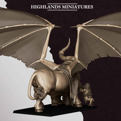 Marduk Bull | Sons of Marduk | Highlands Miniatures | 32mm Scale Resin Tabletop RPG Figures for Roleplaying Wargaming