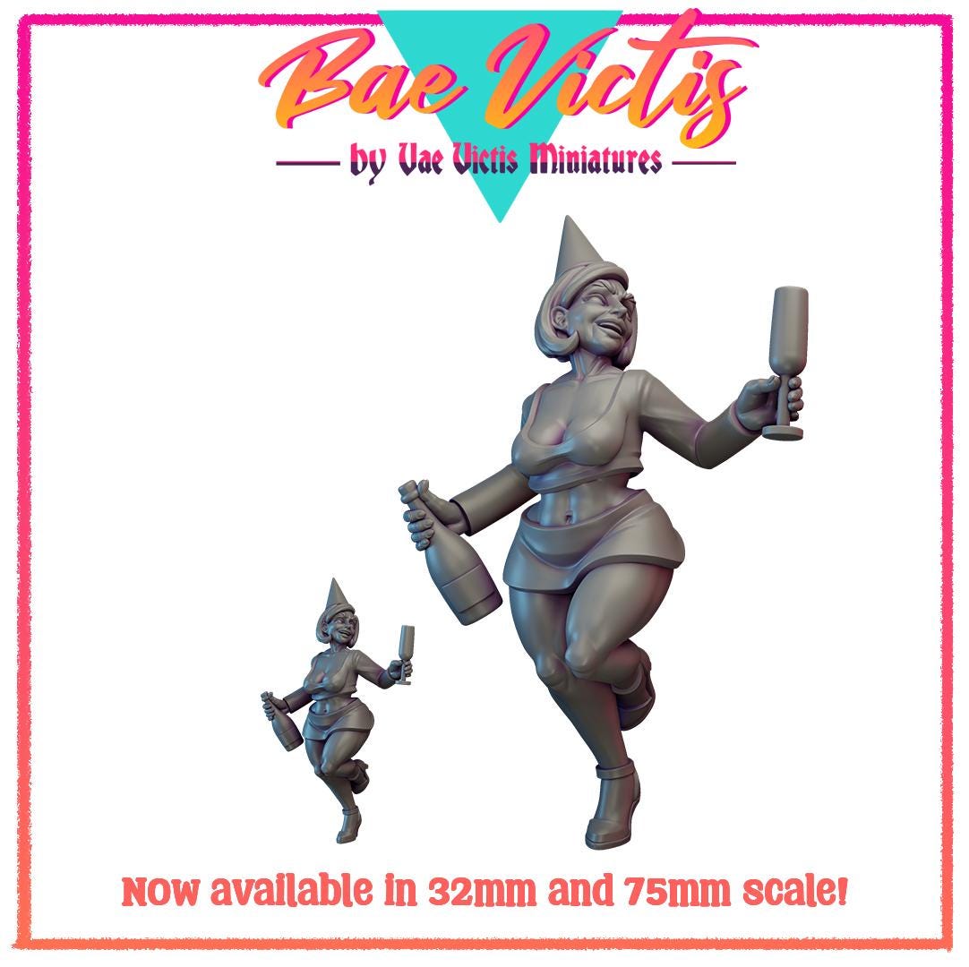 New Year Bae | Bae Victis | Vae Victis Miniatures | 32mm Scale Resin Printed Tabletop RPG Figures for Tabletop RPG's or Wargaming