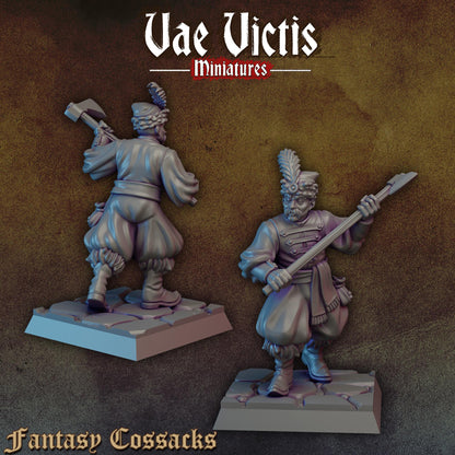 Fantasy Cossacks | Vae Victis Miniatures | 32mm Scale Resin Printed Tabletop RPG Figures for Tabletop Roleplaying or Wargaming